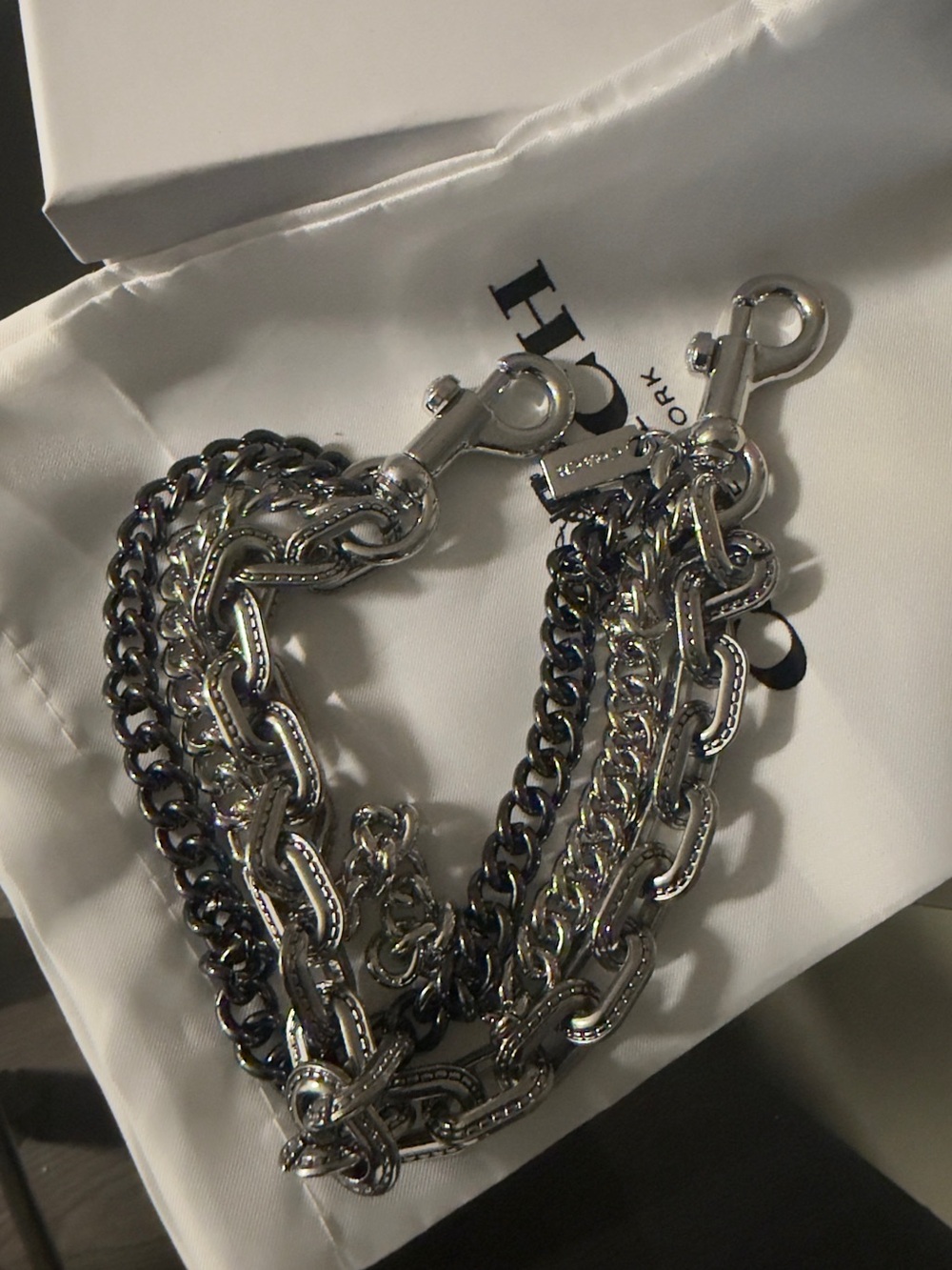 Silver Multi-Chain Key & Card Holder Chain ( designer inspired )
